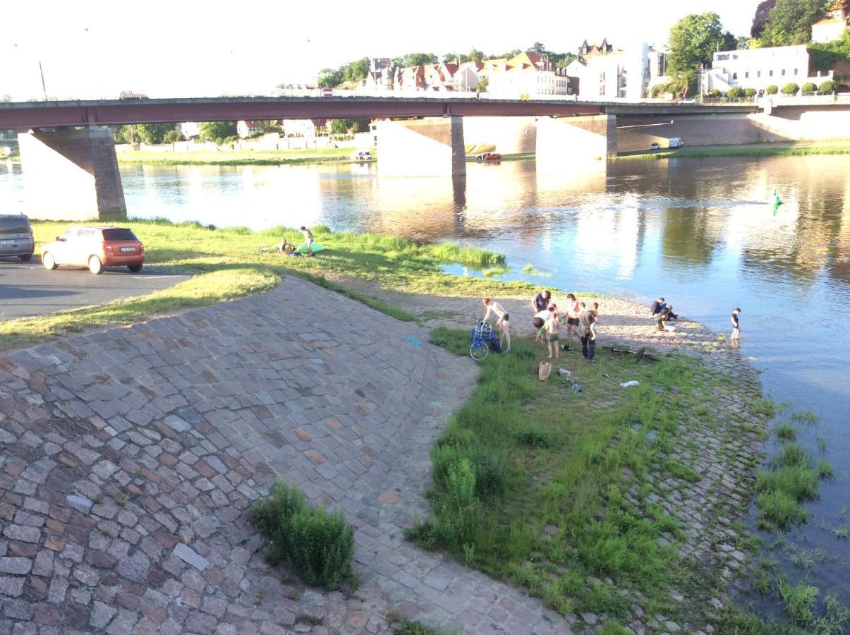 Apartments At Old Town Bridge Altstadt, Elbestrand, Fahrradweg, Schiffsanleger マイセン エクステリア 写真